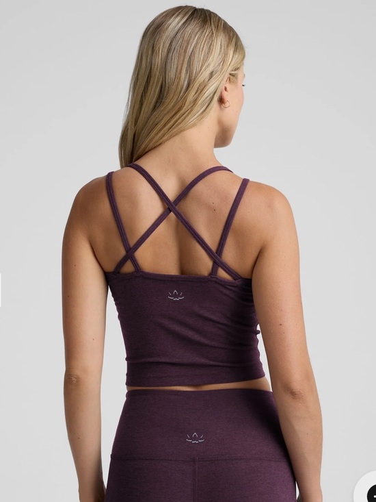Beyond Yoga Tops - beyond yoga spacedye get across tank in eggplant